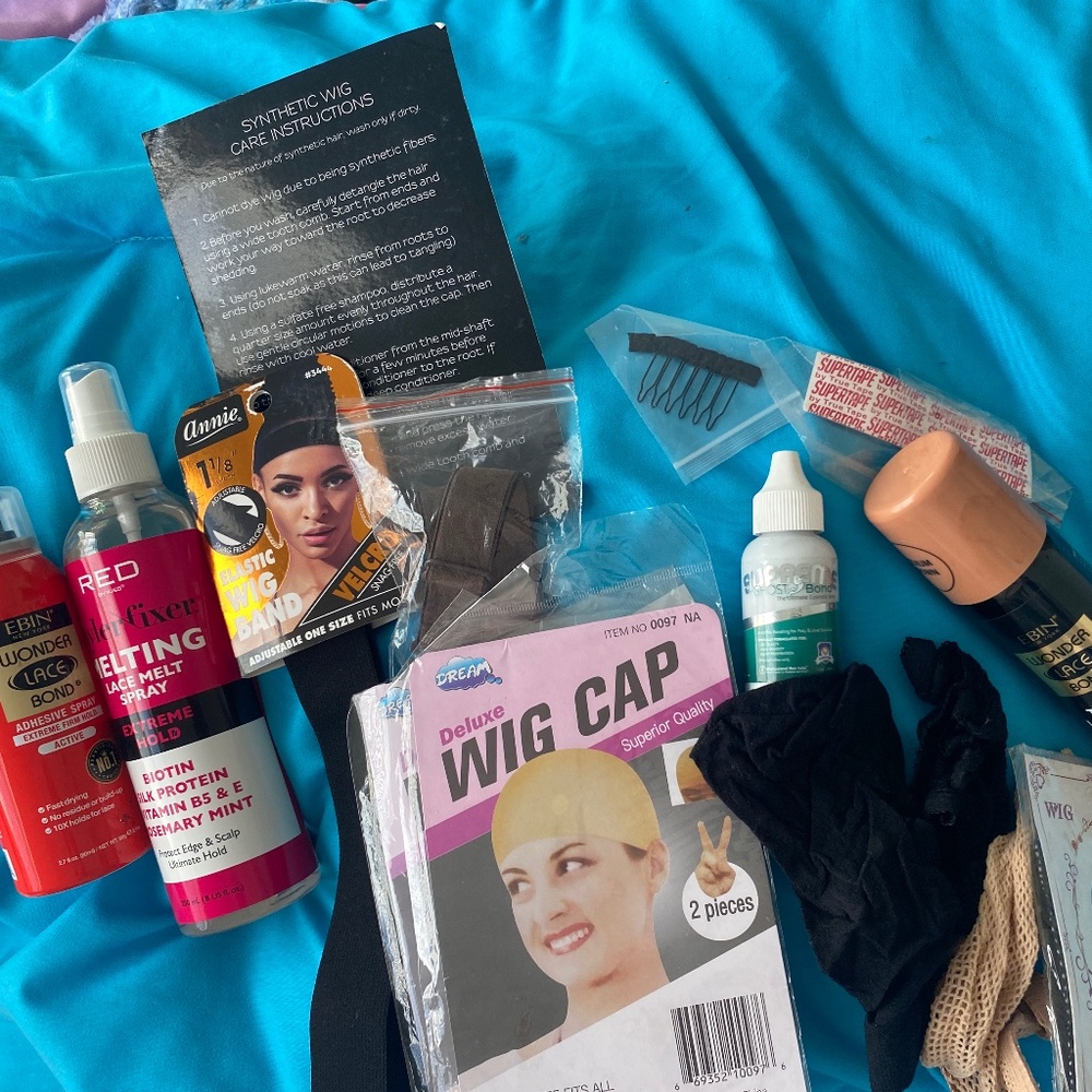 Wig bond cap band etc kit